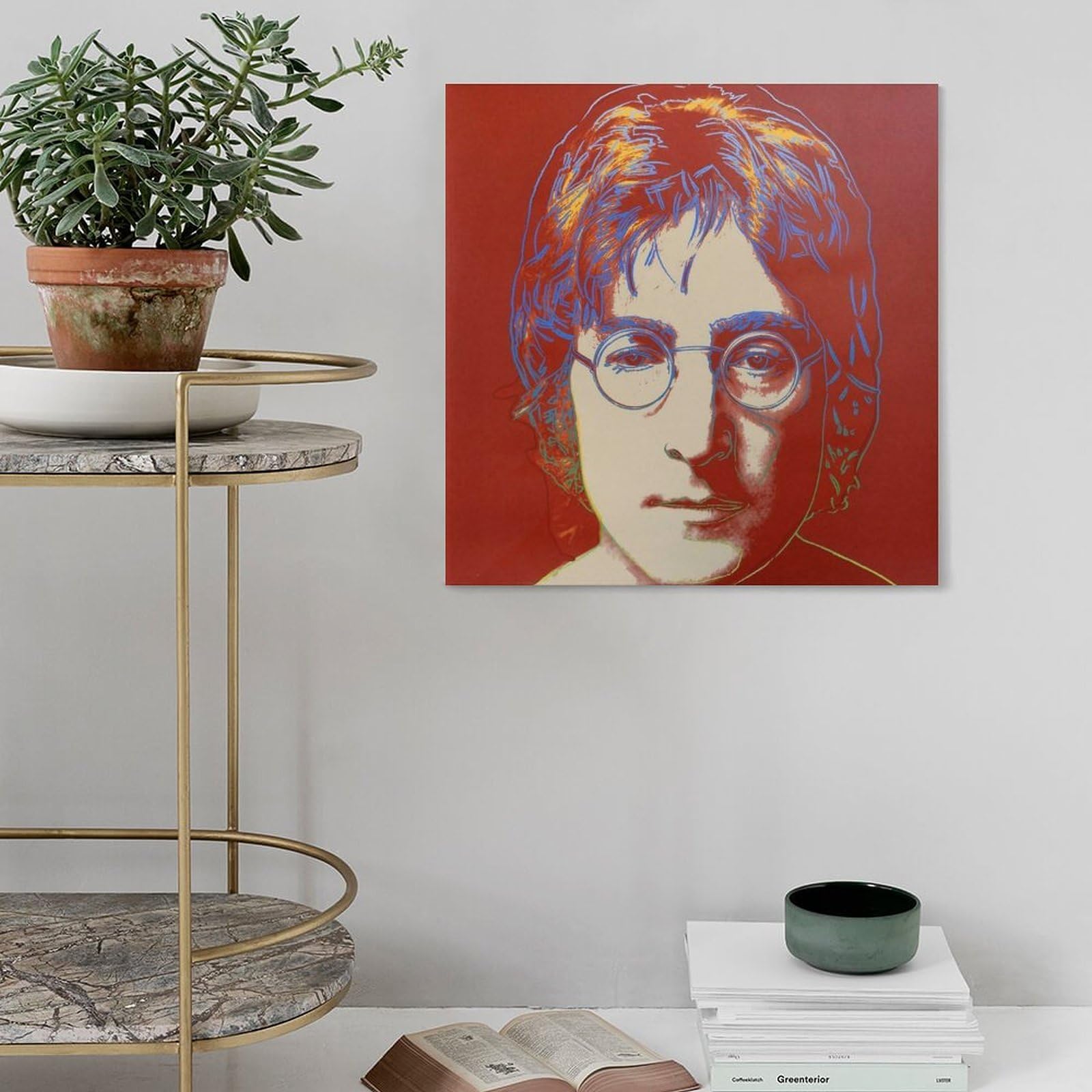 Amazon.co.jp: 画家 芸術家アンディ・ウォーホル ウシ版画1ジョン